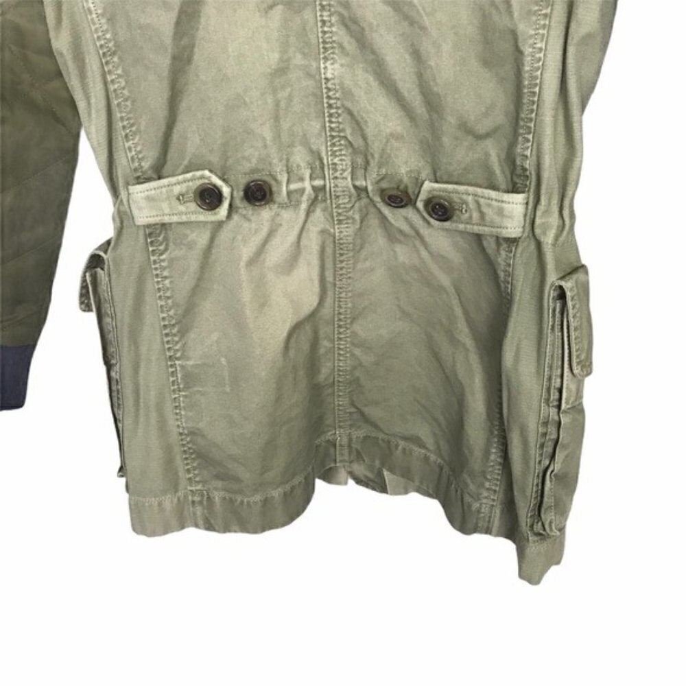 J Crew Green Quilted Boyfriend Fatigue Utility Jacket - Picture 6 of 9